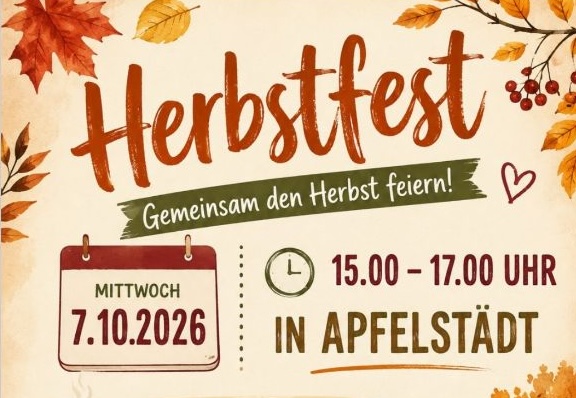 Einladung zum Herbstfest